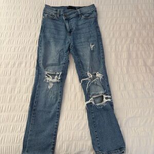 Kendall & Kylie Crossover Ripped Jeans